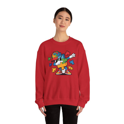 Dabbing Puzzle Autism Awareness Sweatshirt
