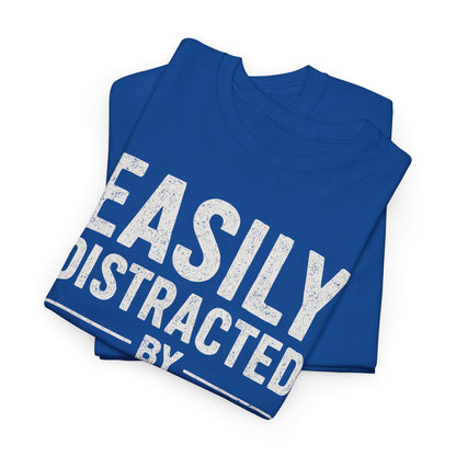 Men's Easily Distracted By Tits and Tacos Adult Humor Gift T-Shirt