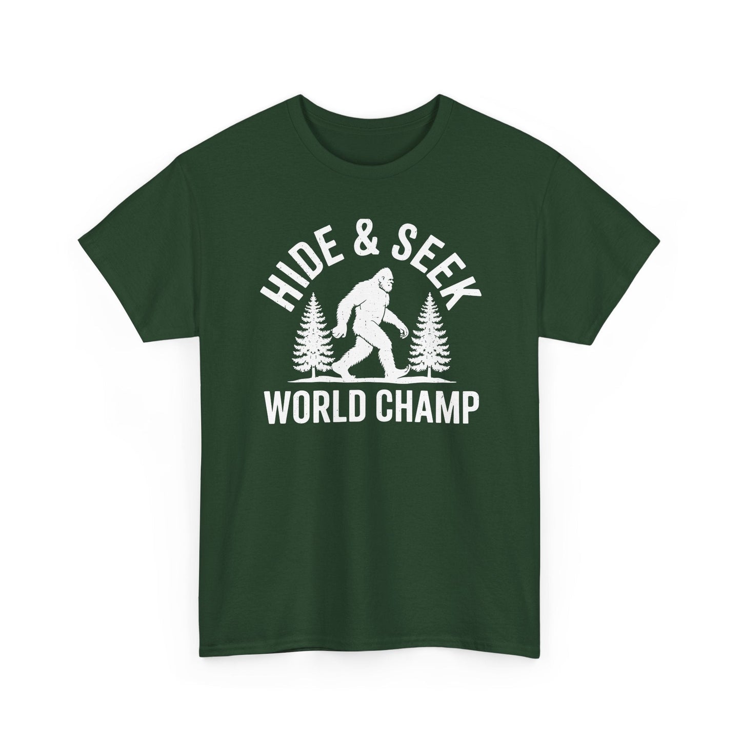 Bigfoot Hide And Seek World Champion Sasquatch Retro Vintage T-Shirt