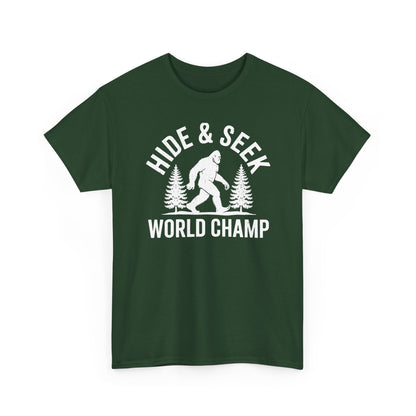 Bigfoot Hide And Seek World Champion Sasquatch Retro Vintage T-Shirt