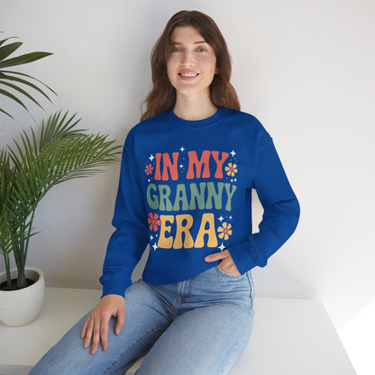 In My Granny Era Funny Sarcastic Groovy Retro Mothers Day Sweatshirt