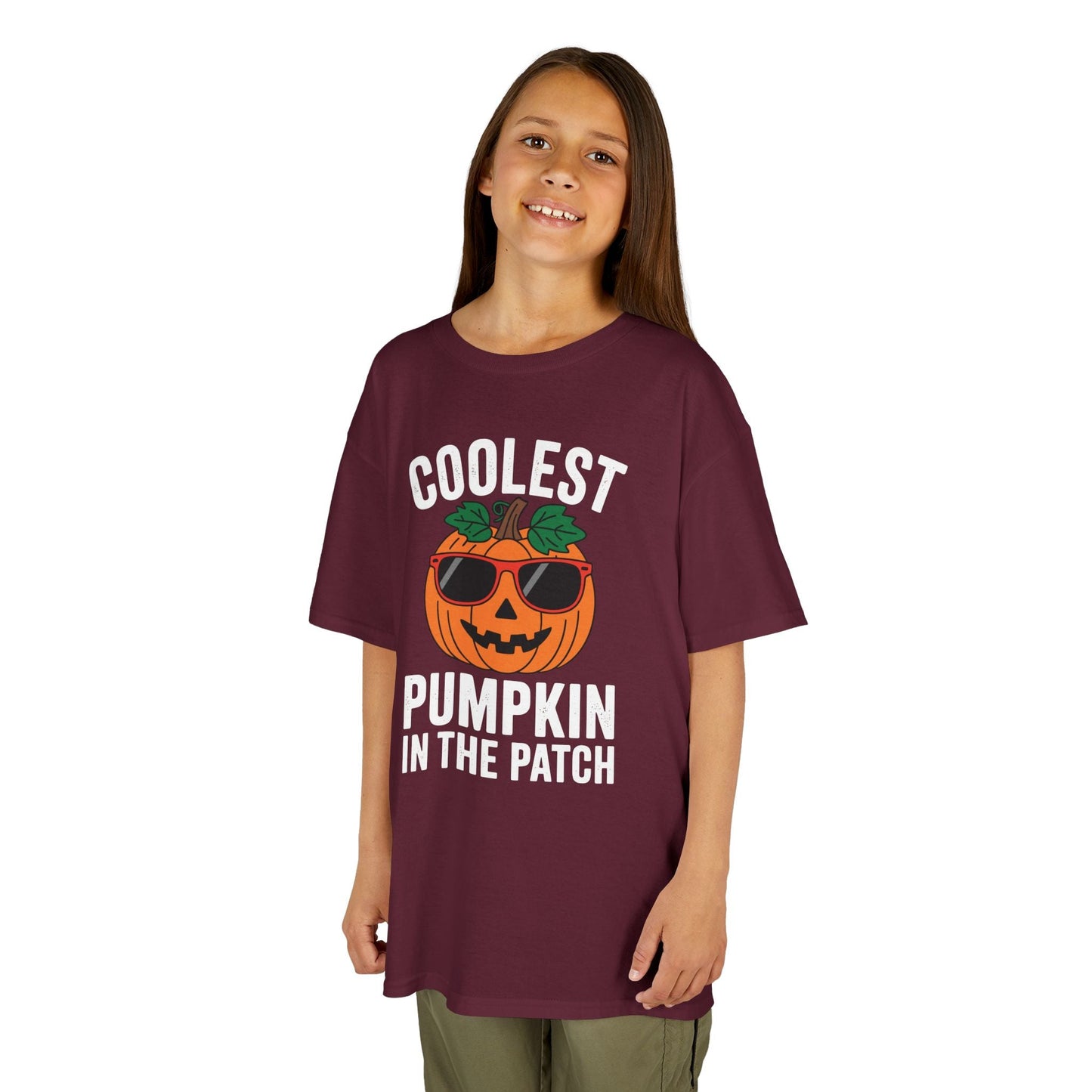 Kids Coolest Pumpkin In The Patch Halloween For Boys Girls T-Shirt