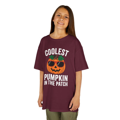 Kids Coolest Pumpkin In The Patch Halloween For Boys Girls T-Shirt