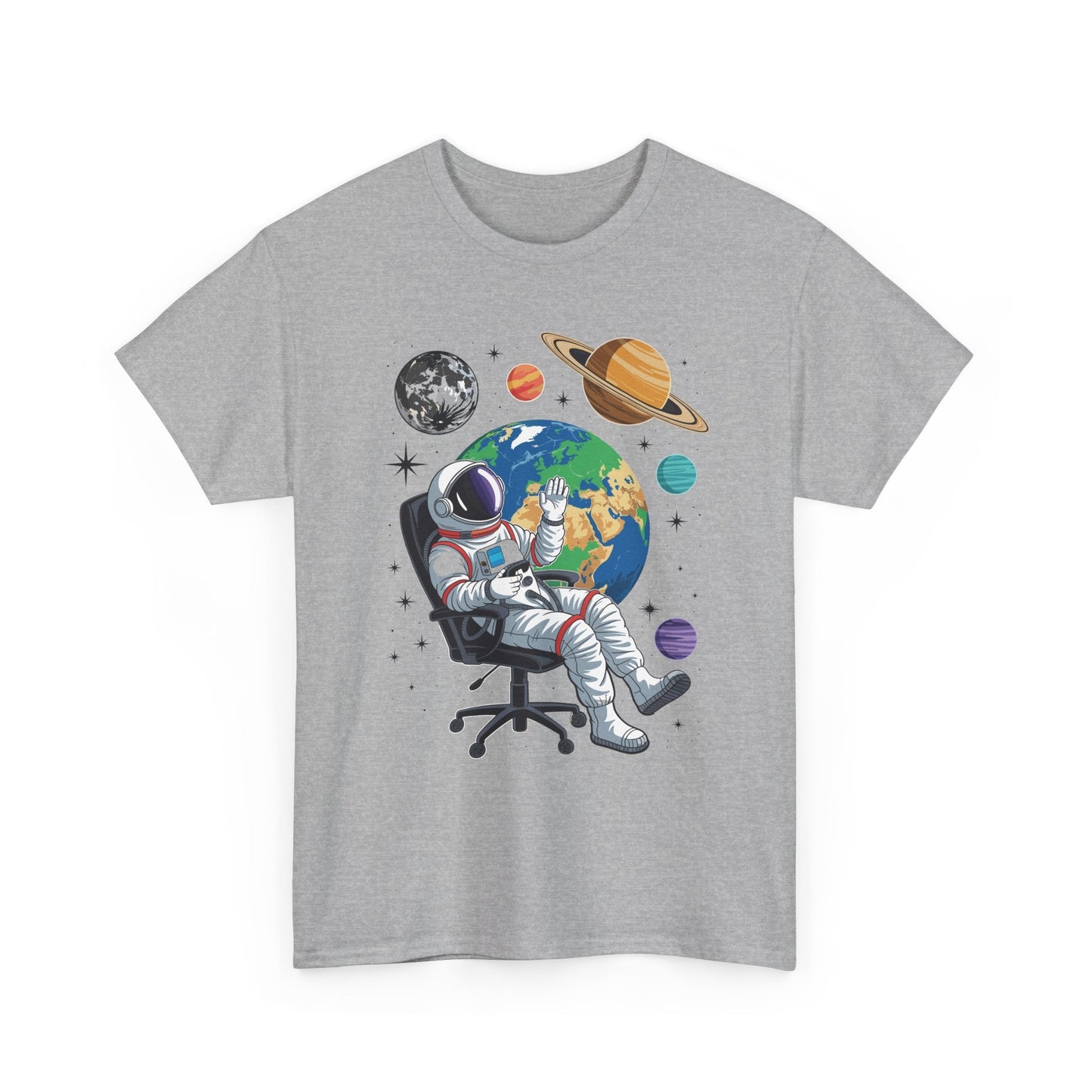 Astronaut Gamer Space Gaming System Planets T-Shirt