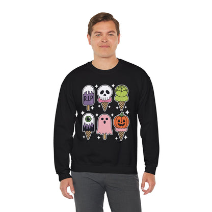 Horror Movie Summer Popsicle Halloween Ice Cream Summer-ween Sweatshirt for Men Women