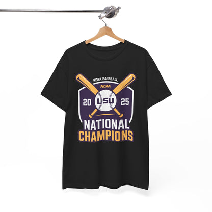 LSU Baseball 2025 National Champions Logo T-Shirt