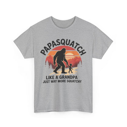 Retro Papa Squatch Like A Grandpa Funny Bigfoot Sasquatchy T-Shirt