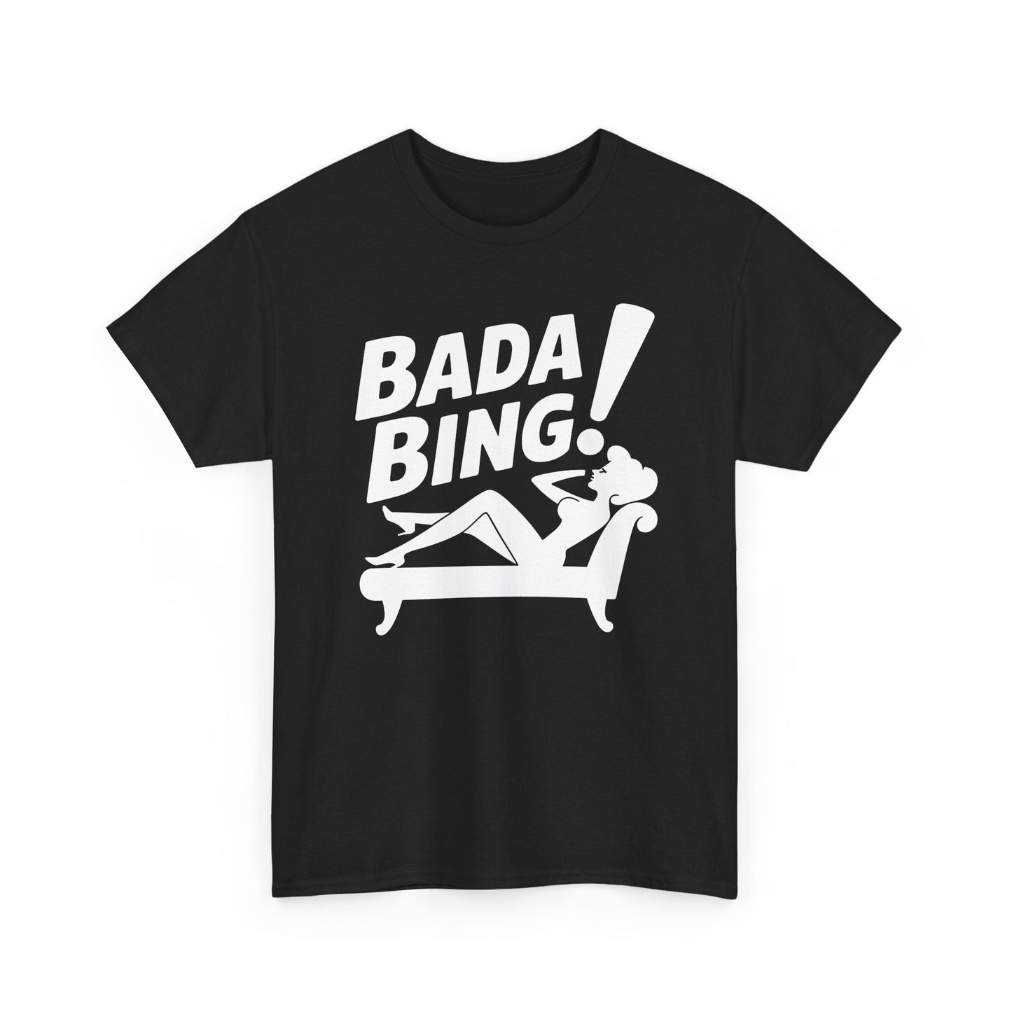 Funny Vintage Bada Sarcastic Bing Retro Sexy Girl Bada Bam T-Shirt