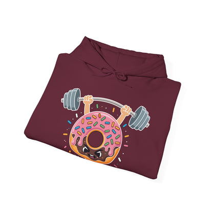 Funny Weightlifing Fitness Workout Gym Donut Lover Hoodie