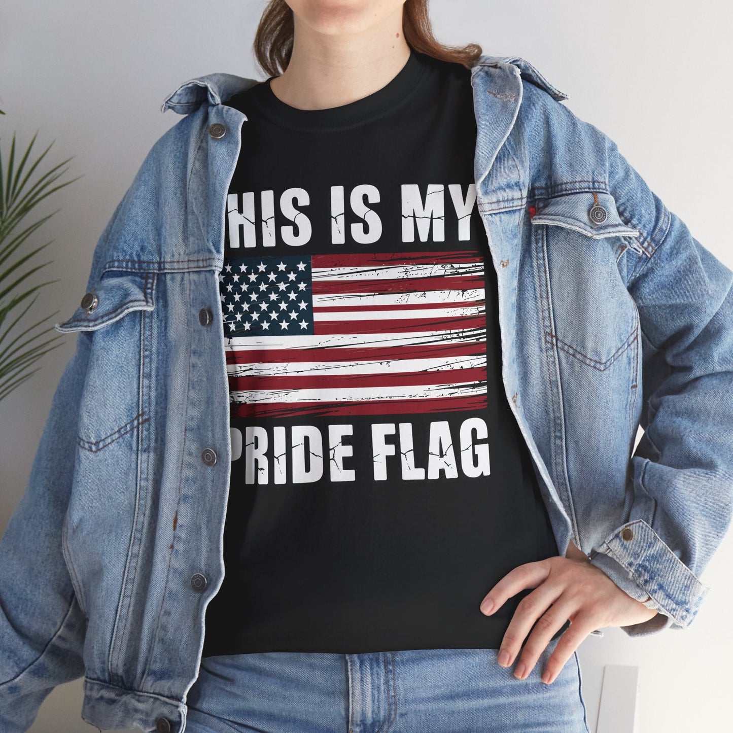 This Is My Pride Flag USA American 4th of July Patriotic T-Shirt