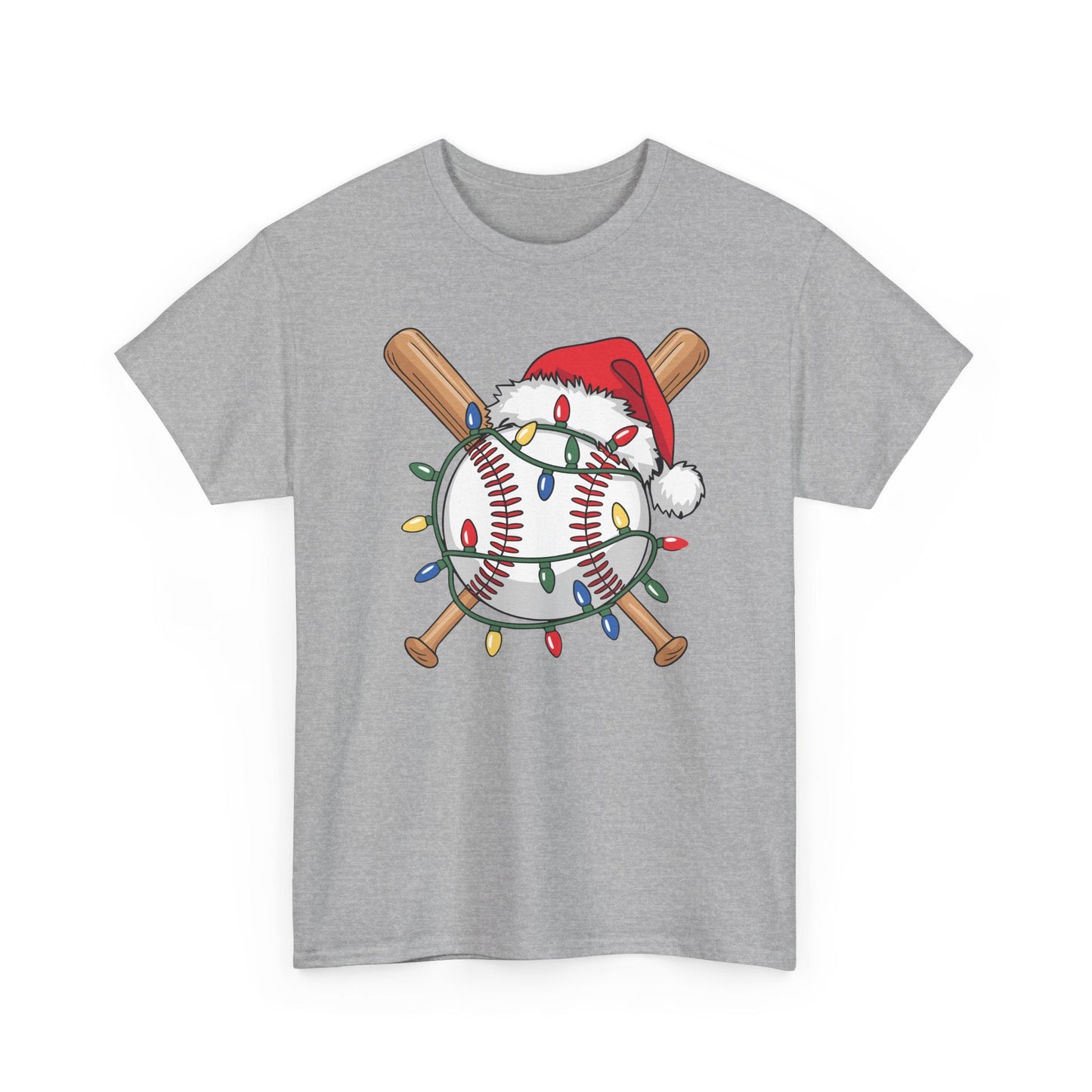 Santa Sports Design For Men Boys Christmas Baseball Player T-Shirt