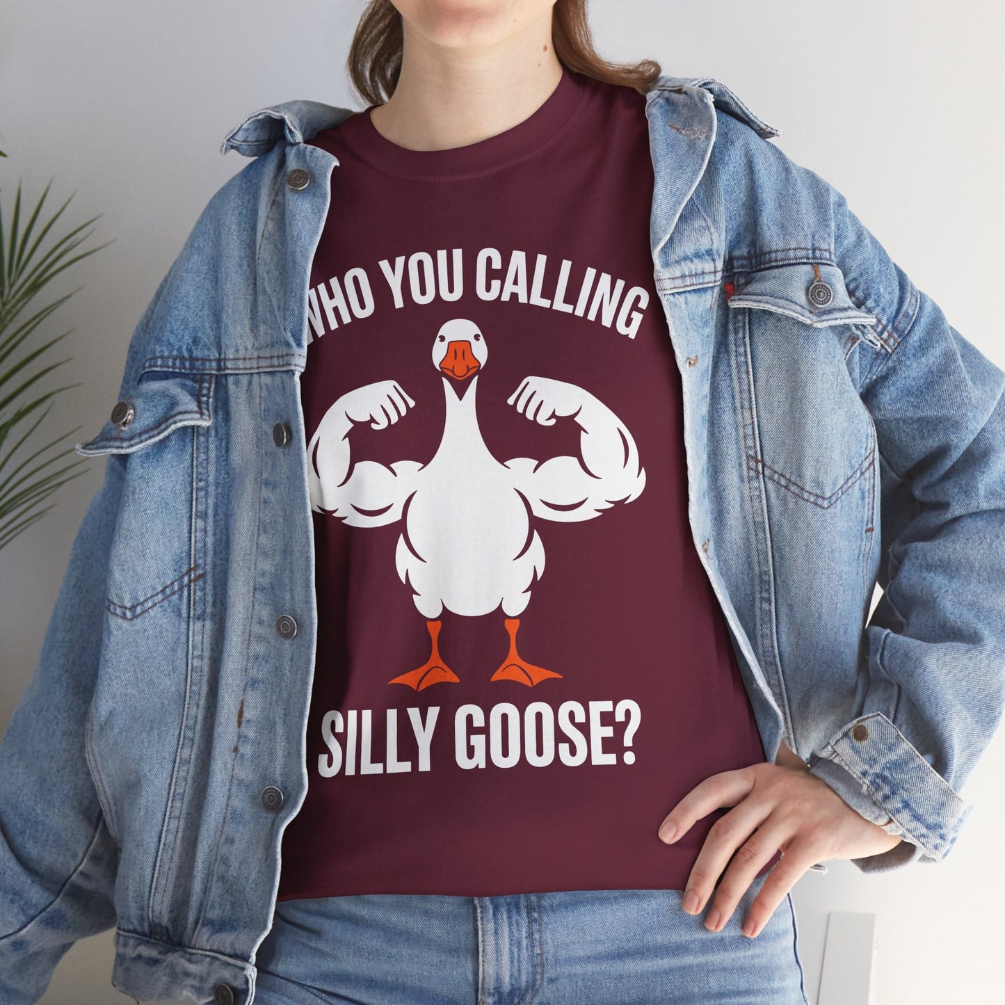 Who You Calling Silly Goose Funny Gym Meme T-Shirt