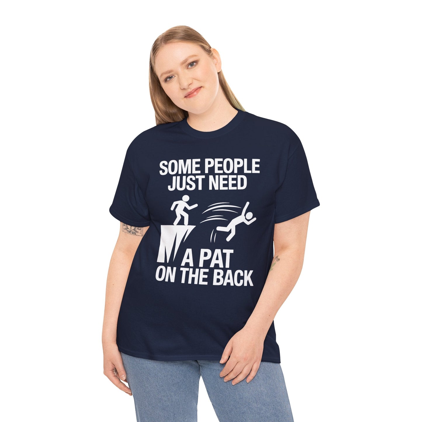 Funny Pat On The Back Adult Sarcastic Design T-Shirt