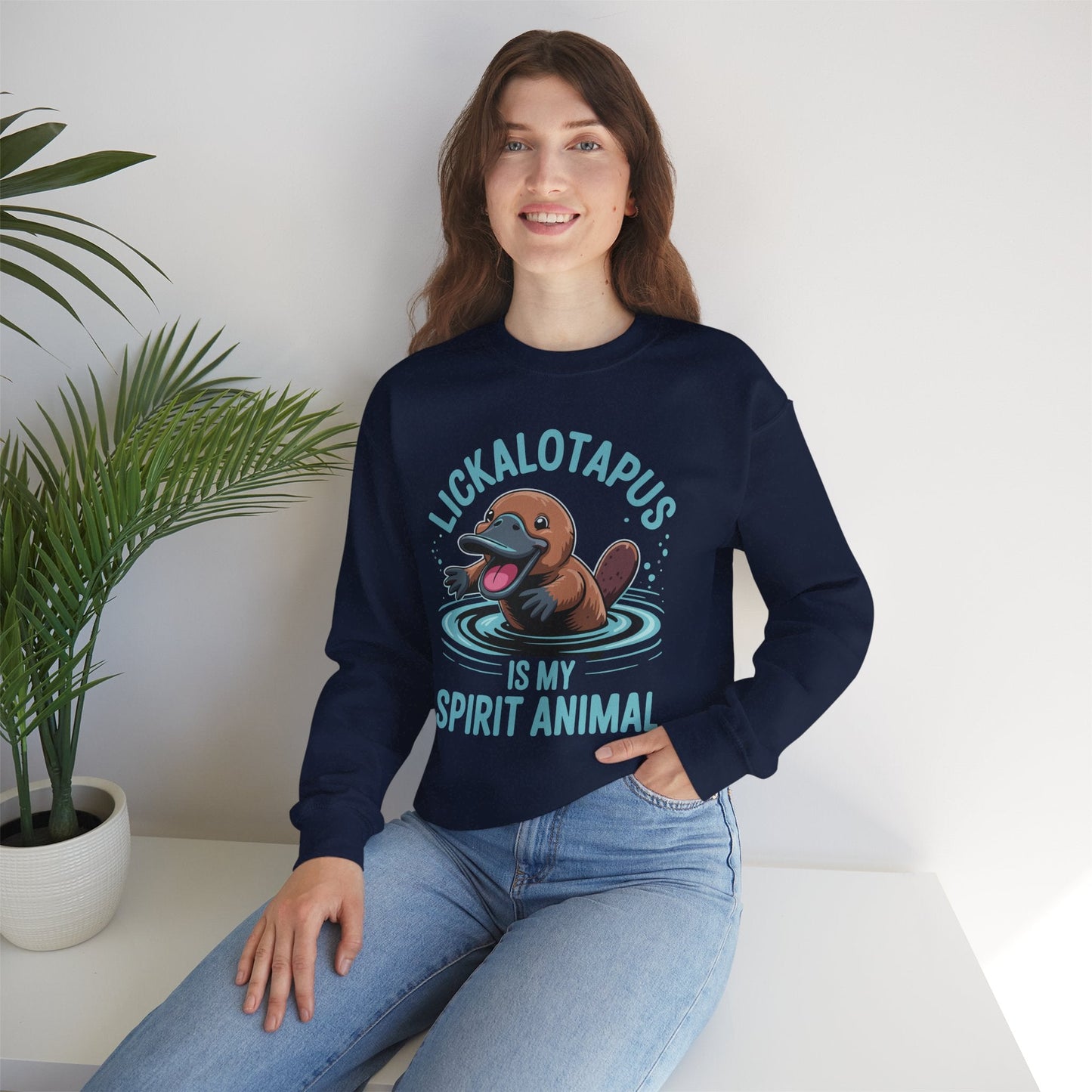 Vintage Funny Lickalottapus Is My Spirit Animal Lovers Meme Sweatshirt