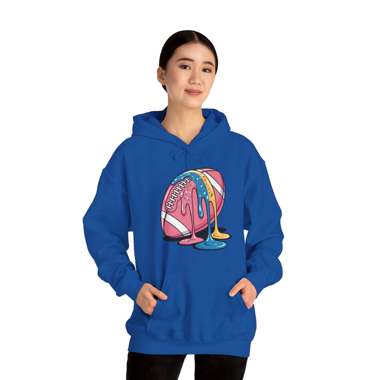 Football Drip For Lineman WR QB RB Ice Cream Sprinkles Hoodie