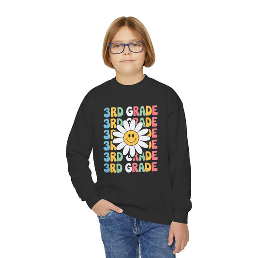 Groovy 3rd Grade Back To School First Day of Third Grade Sweatshirt