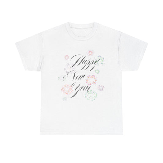 Happy New Year T-Shirt Festive Celebration Tee for Men and Women