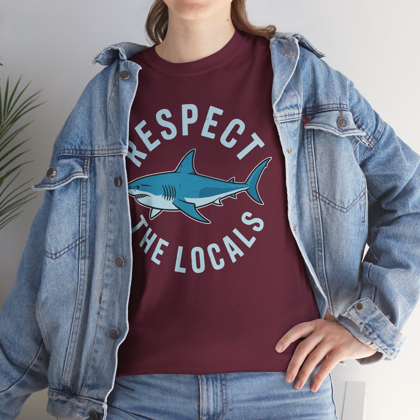 Respect The Locals Shark Ocean Animal Rights Biology Life T-Shirt