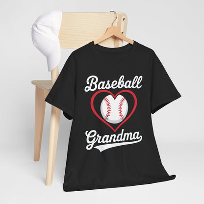 Baseball Grandma Shirt Women Baseball Heart Mothers Day T-Shirt