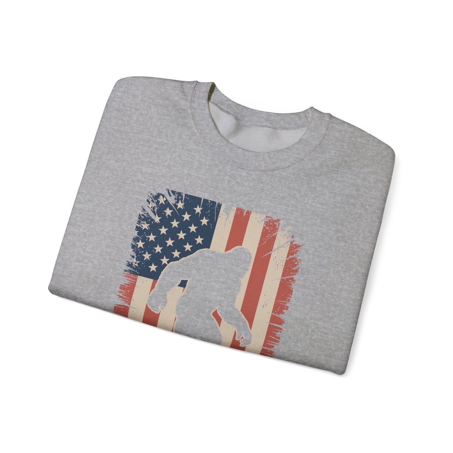 Bigfoot 4th of July Shirt American USA Flag Patriotic Sweatshirt