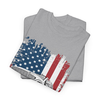 Monster Truck USA Flag American T-Shirt