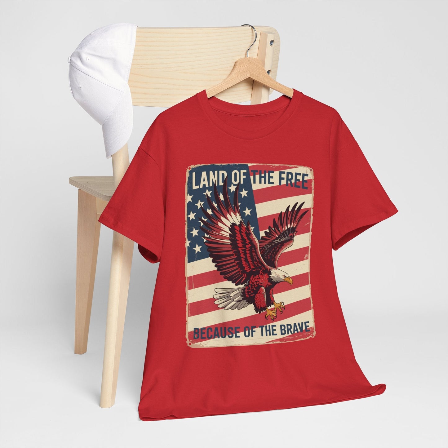 America Eagle Land of the Free Because of the Brave T-Shirt