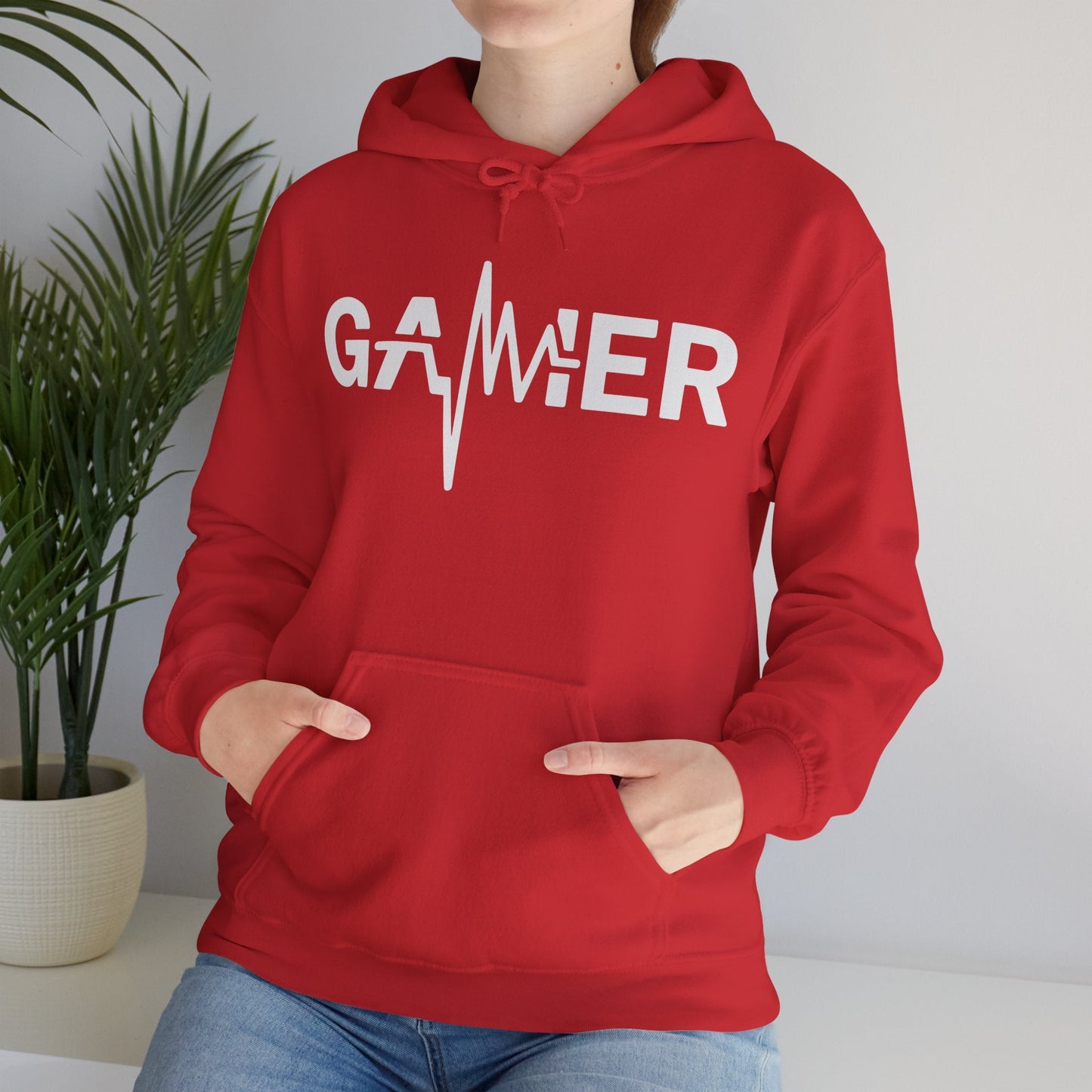 Gamer Heartbeat Video Games Graphic Hoodie