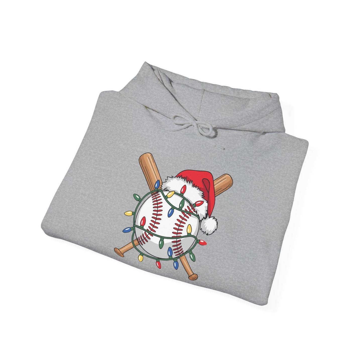 Santa Sports Design For Men Boys Christmas Baseball Player Hoodie