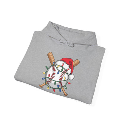 Santa Sports Design For Men Boys Christmas Baseball Player Hoodie