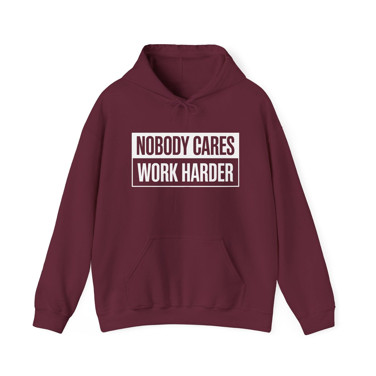 Nobody Cares Work Harder Fitness Workout Gym Gift Hoodie