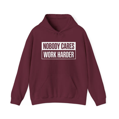 Nobody Cares Work Harder Fitness Workout Gym Gift Hoodie