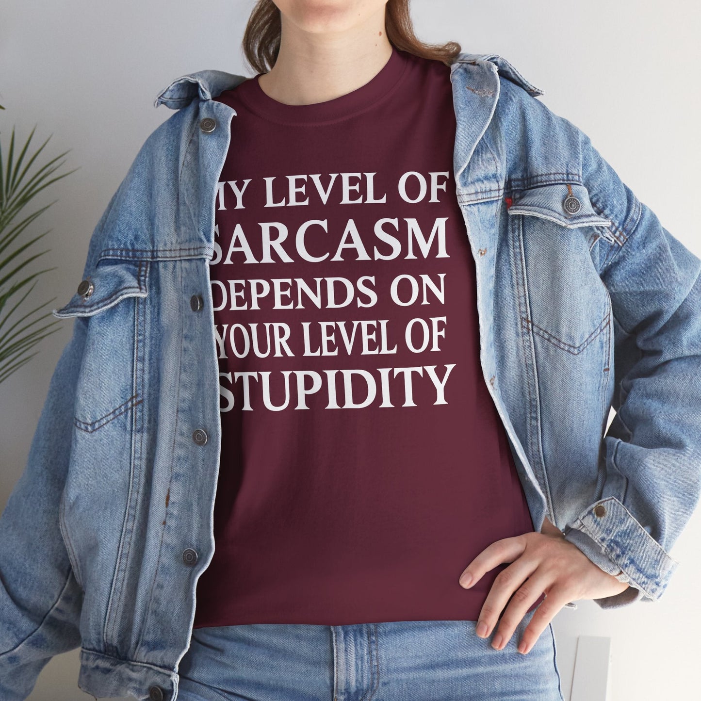 Funny Sarcastic Humor My Level of Sarcasm Sarcastic Quote T-Shirt