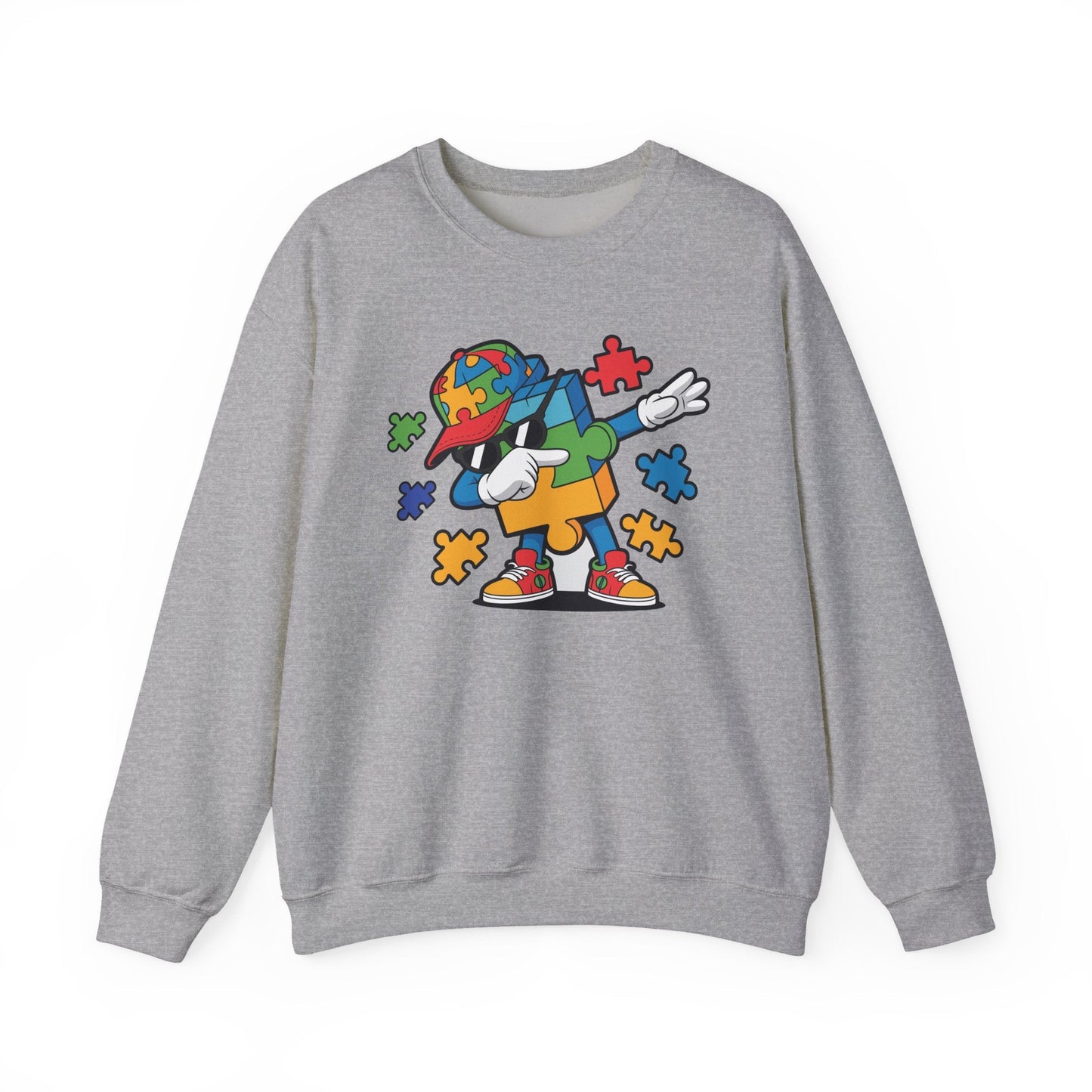 Dabbing Puzzle Autism Awareness Sweatshirt