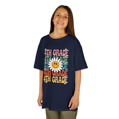 Groovy 4th Grade Back To School First Day of Fourth Grade T-Shirt