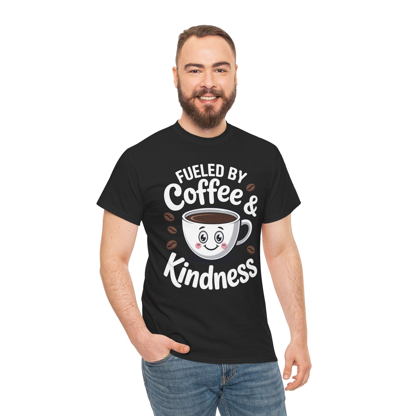 Funny Coffee Lover Fueled by Coffee And Kindness T-Shirt