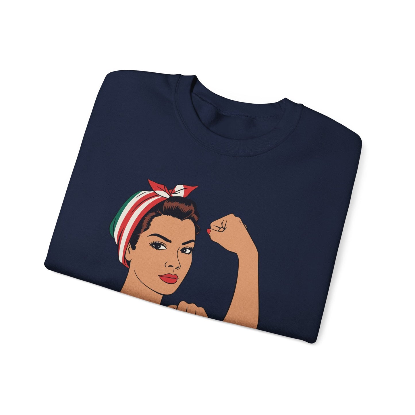 Mexican Girl Mujer Rosie Riveter Cinco De Mayo Fiesta  Sweatshirt Women