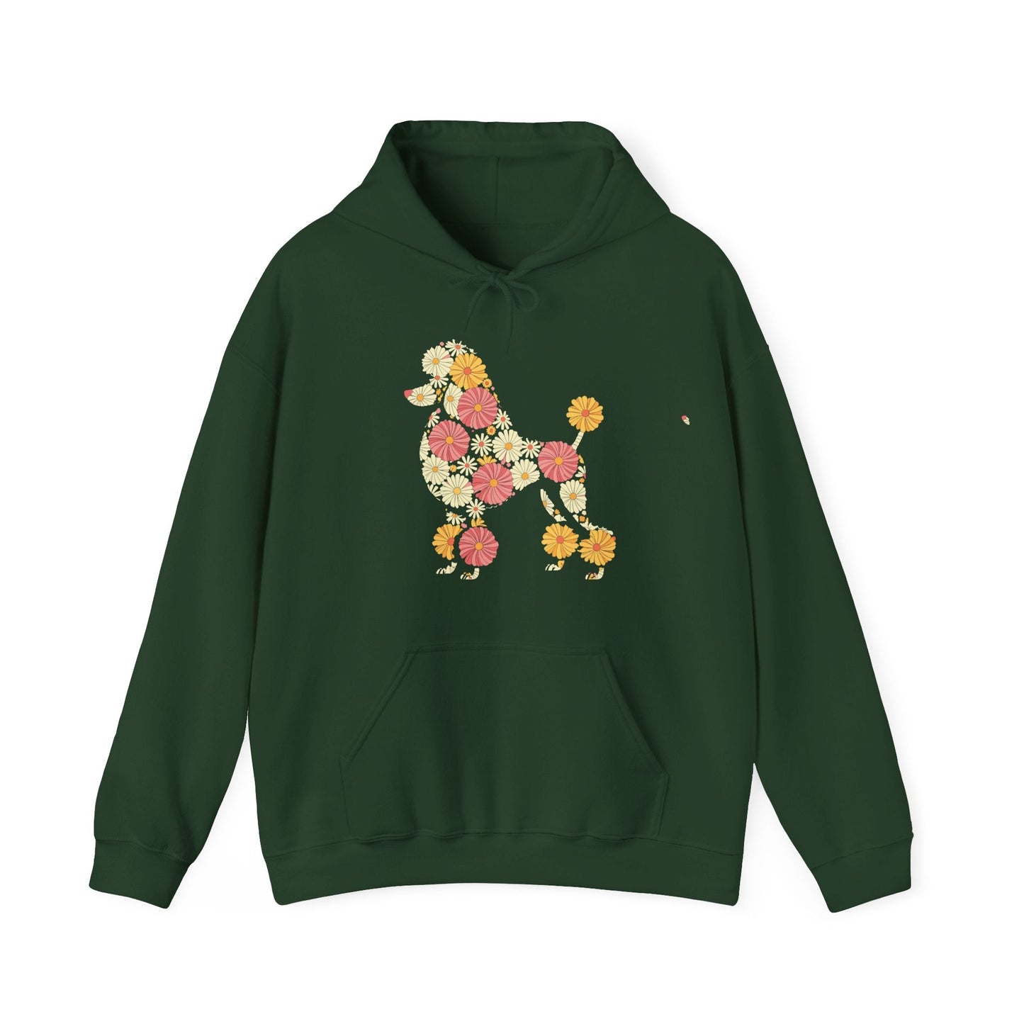 Funny Floral FLower Poodle Mom Grandma Womens Mothers Day Hoodie