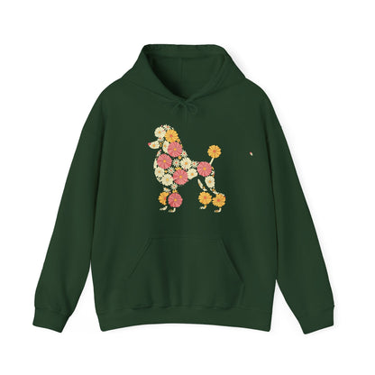 Funny Floral FLower Poodle Mom Grandma Womens Mothers Day Hoodie