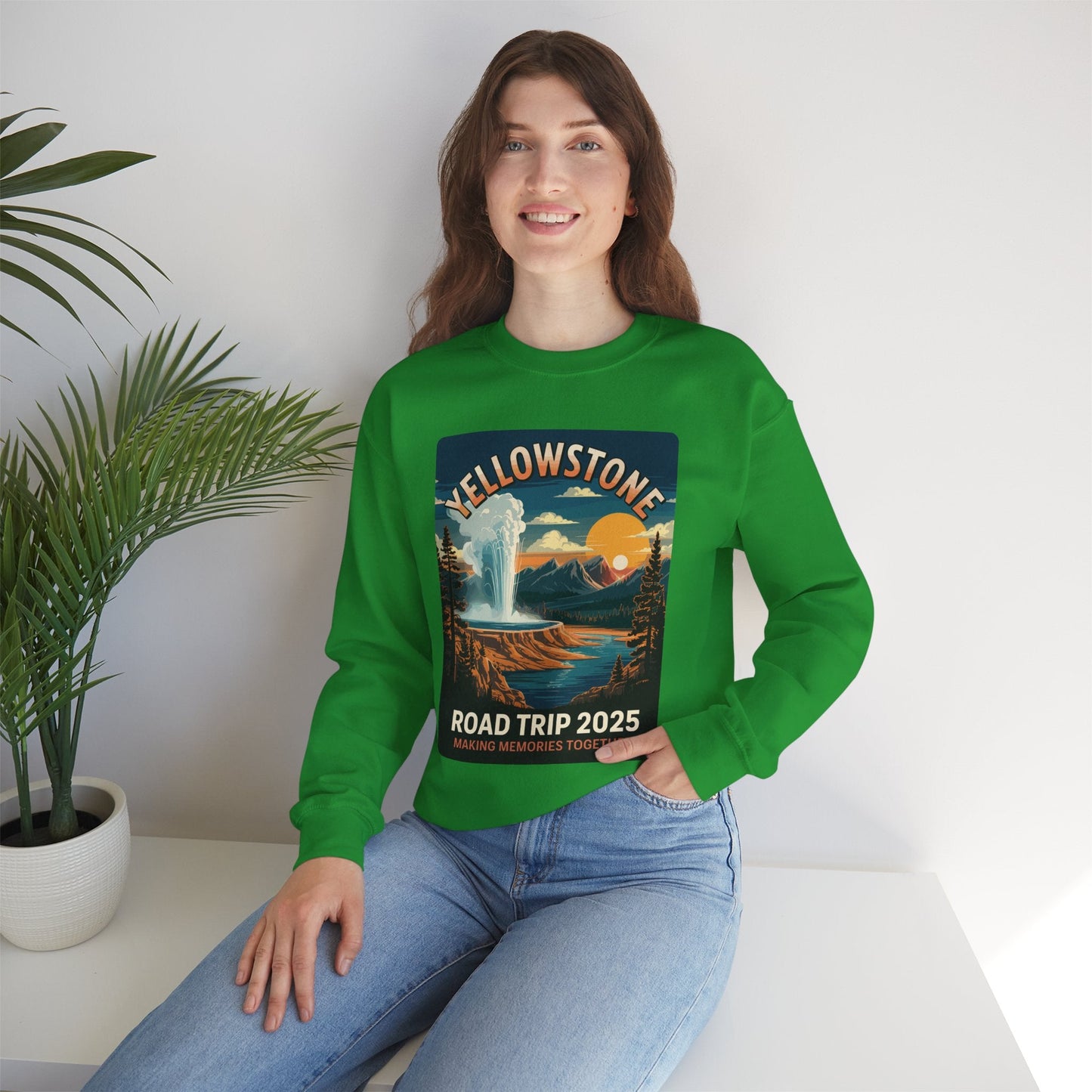 Yellowstone Family Road Trip 2025 National Park Outdoor Sweatshirt