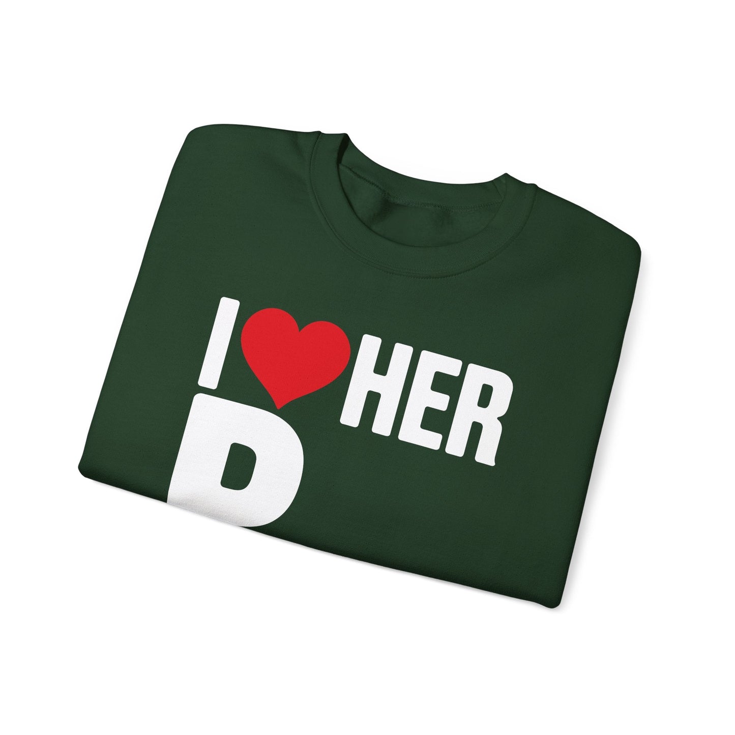 Funny Valentine's Day Couple Matching I Love Her Personality Sweatshirt