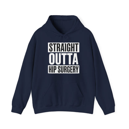 Straight Outta Hip Surgery Get Well Hip Replacement Recovery Hoodie