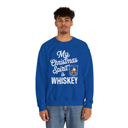 Funny Christmas Drinking Shirt Whiskey Liquor Drinker Saying Sweatshirt