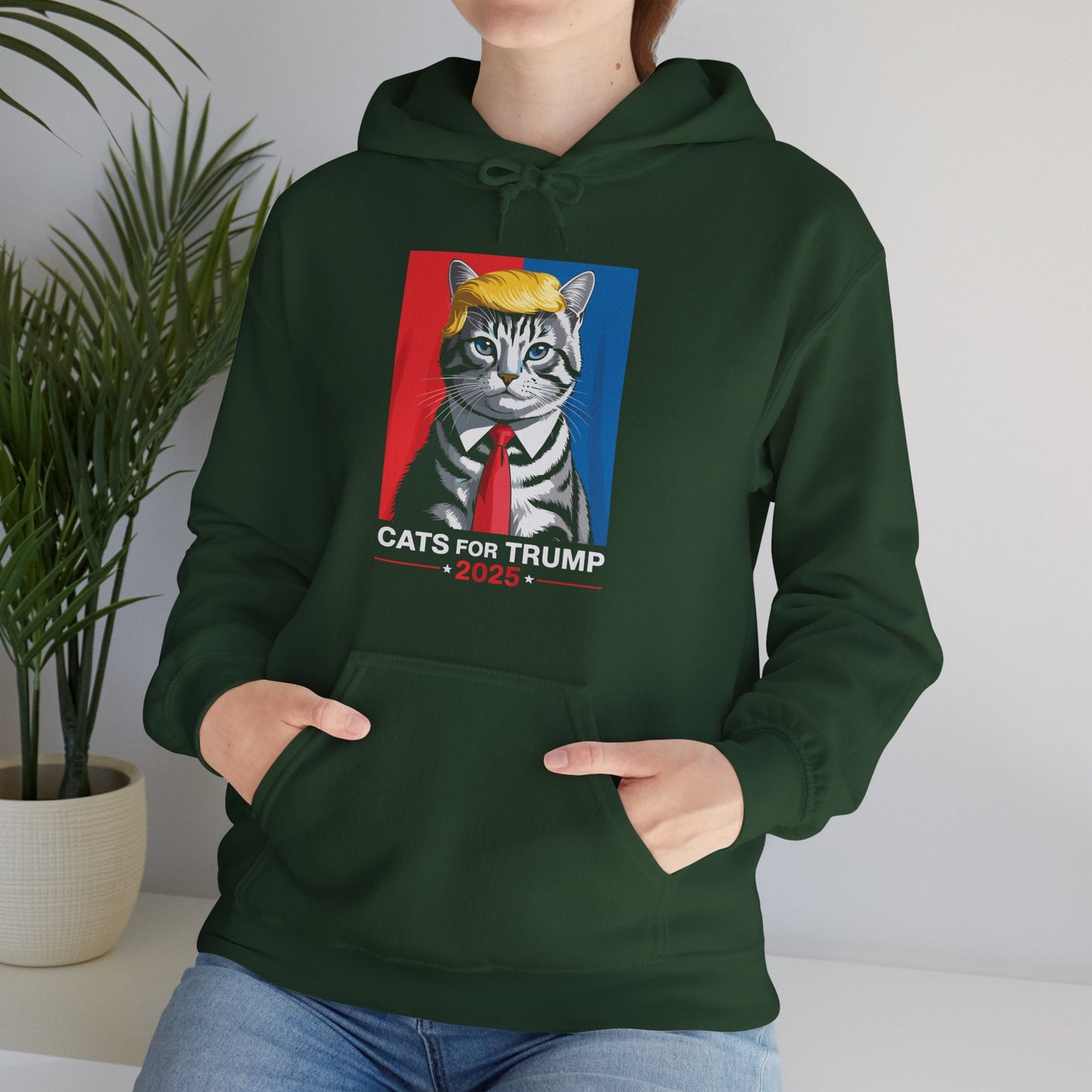 Cats For Trump 2025 Funny Tee For Vance Trump Hoodie