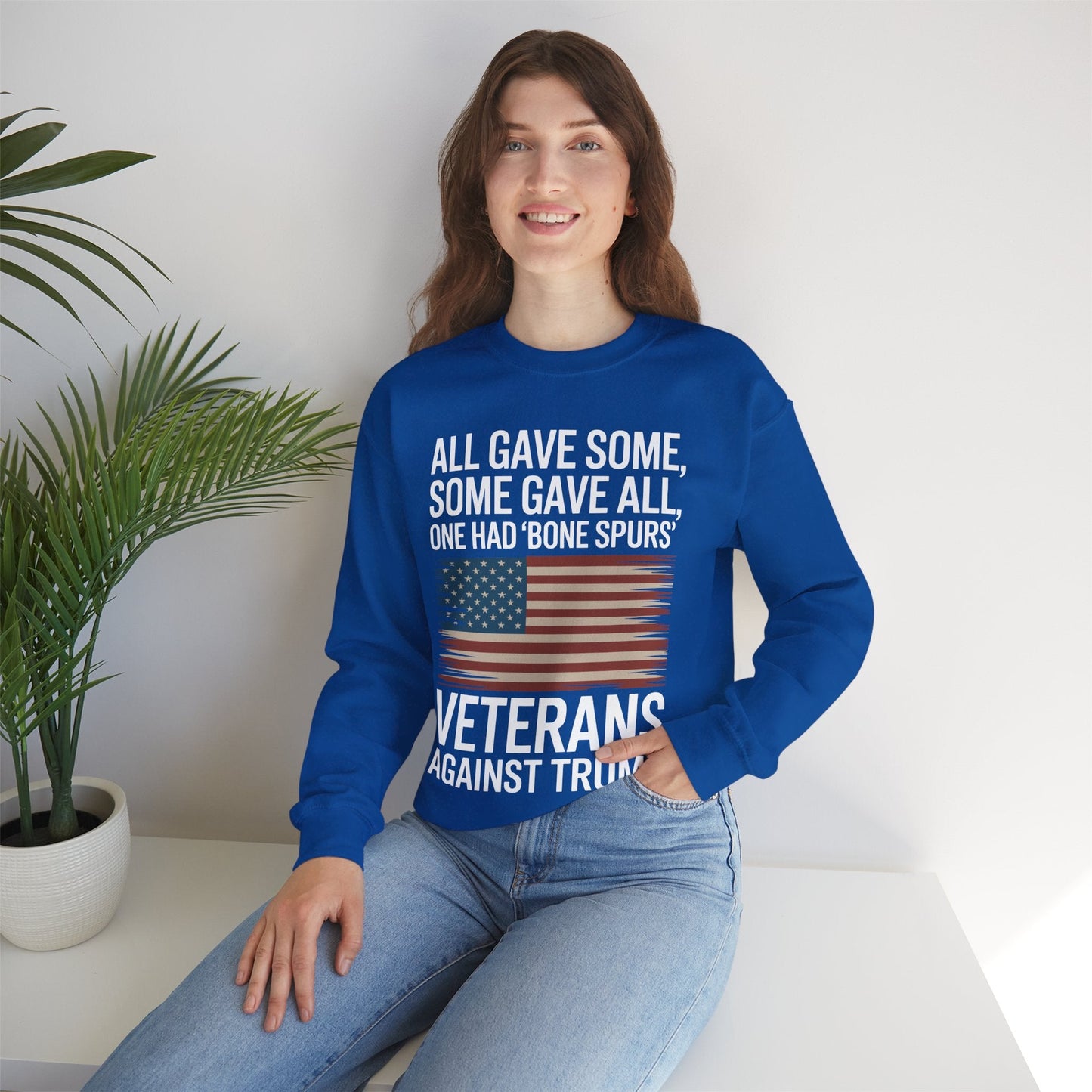 Veterans Against Trump Anti Trump Political Protest Sweatshirt