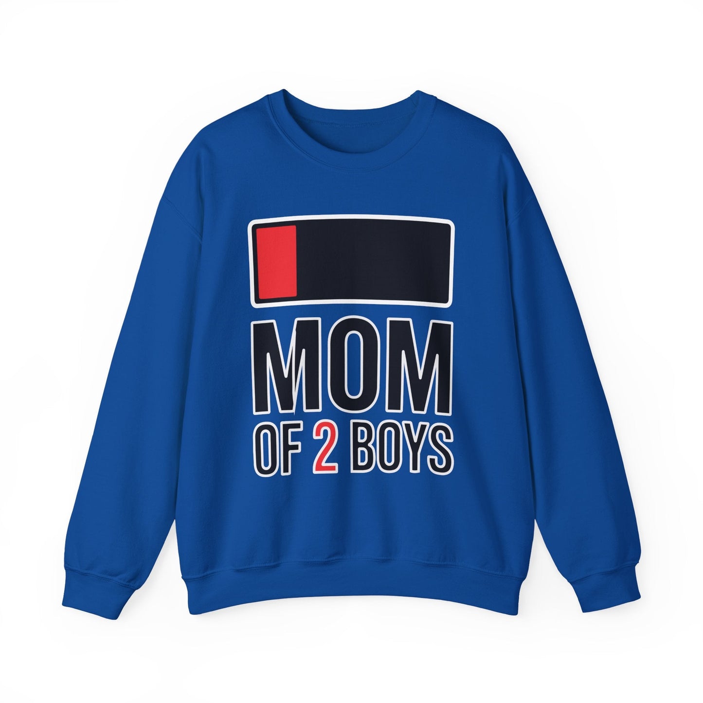 Mom of 2 Boys Gift from Son Mothers Day Birthday Women Sweatshirt