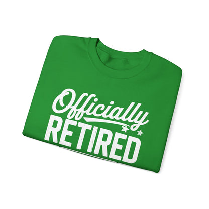 Funny Retirement 2025 Officially Retired Vintage Humor Sweatshirt