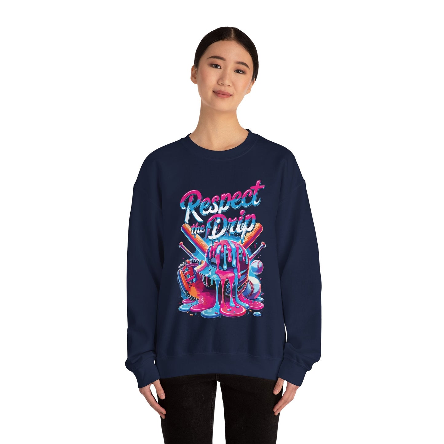 Baseball Drip For Boys Ice Cream Respect The Drip Baseball Sweatshirt