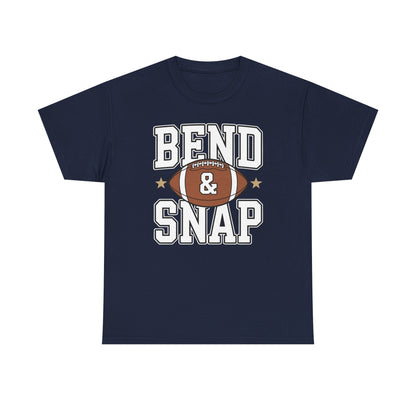 Funny Game Day Touchdown Season Cute Bend and Snap Football T-Shirt