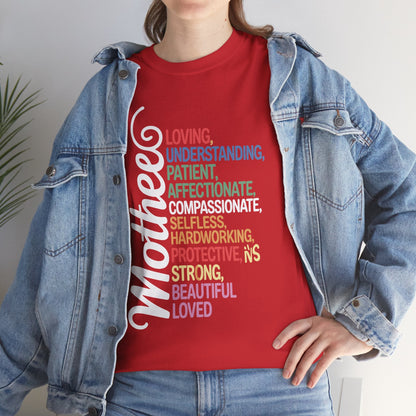 MOTHER Meaning Shirt I Love Mom Mothers Day T-Shirt