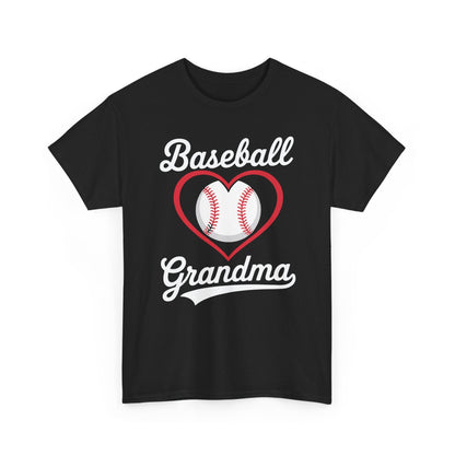 Baseball Grandma Shirt Women Baseball Heart Mothers Day T-Shirt